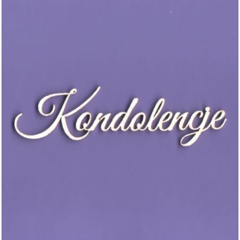 Tekturka Crafty Moly Napis G1- Kondolencje
